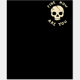 small skull Posters and Art